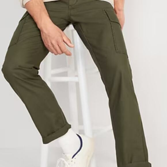 Old Navy Straight Oxford Cargo Pants L - Picture 1 of 9